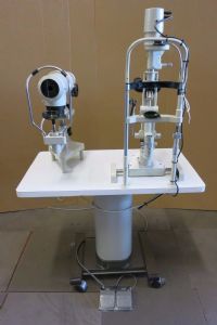 Bobes Split Lamp & Keratometer On Motorized Examin